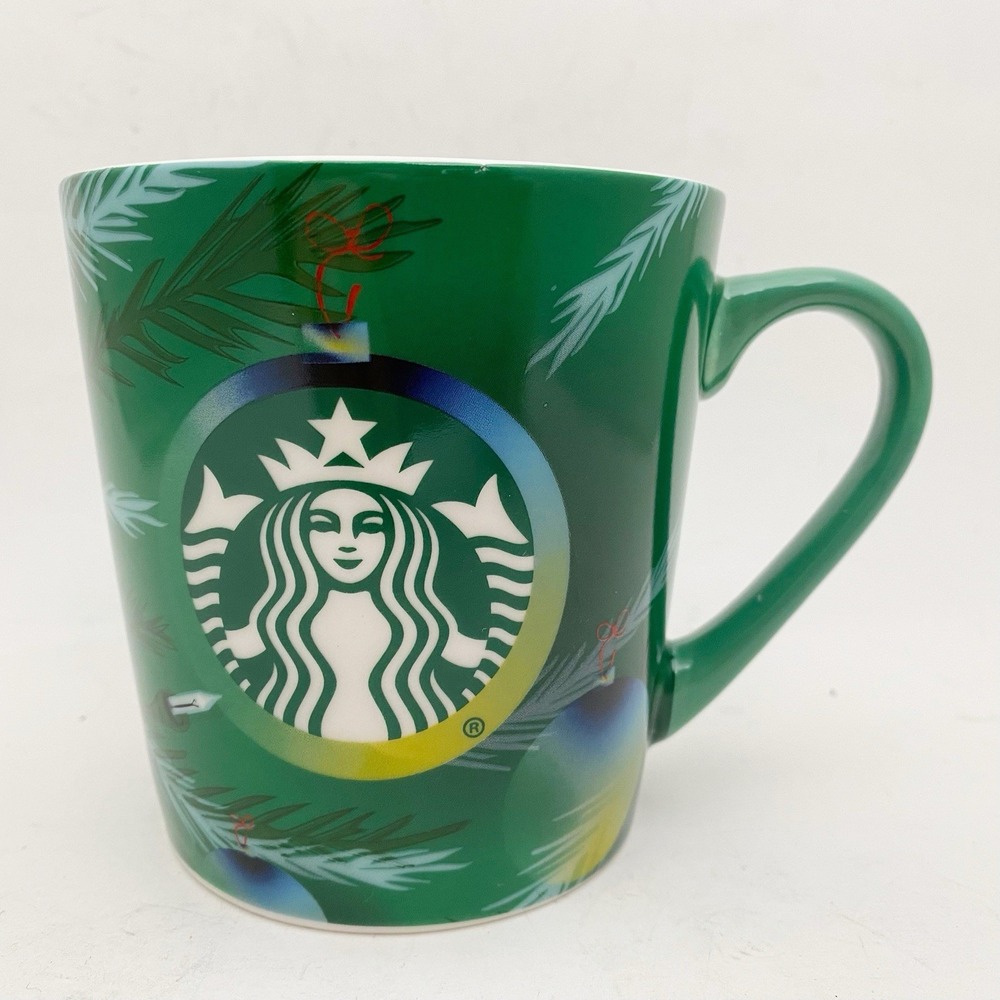Starbucks 2020 Christmas‎ Ornament Pine Needle Coffee Mug 18oz Green